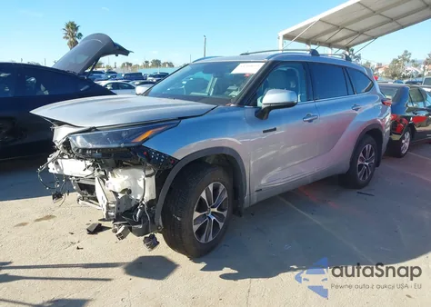 2021 Toyota Highlander Hybrid Xle from USA, damaged, VIN 5TDHBRCHXMS523418